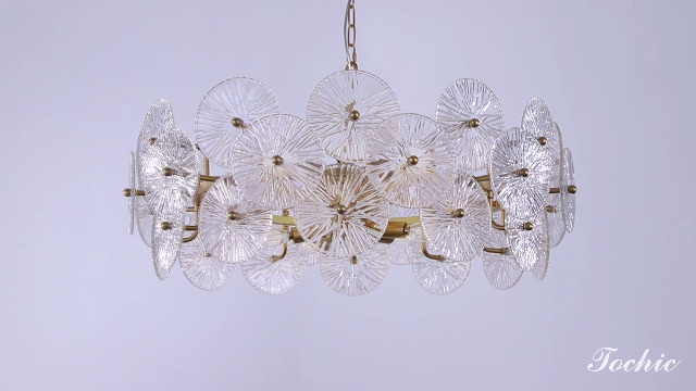 TOCHIC Modern Glass Chandelier 32.67